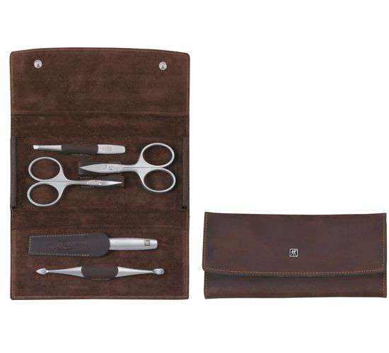 Zwilling Beauty Twinox manikúra Mountain2, hnědá kůže 5 ks 97407-007