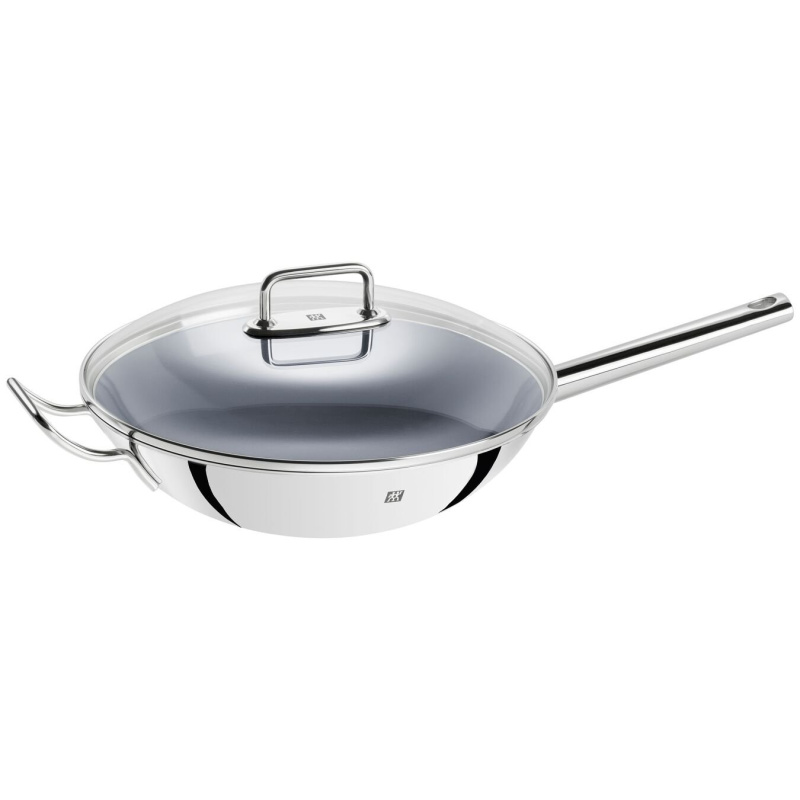 Zwilling Plus nepřilnavá pánev wok se skleněnou poklicí, Ø 32 cm 1005536