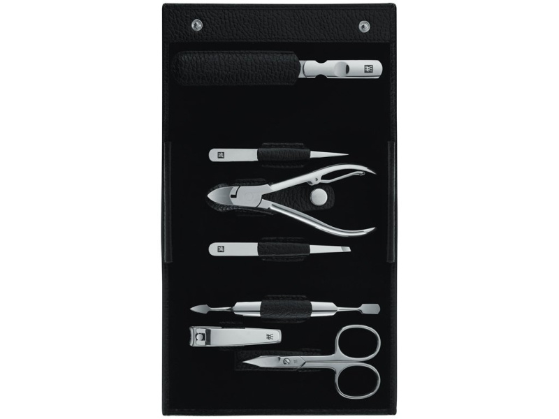 Zwilling Beauty Classic Inox manikúra, černá kůže, 7 ks 97682-004