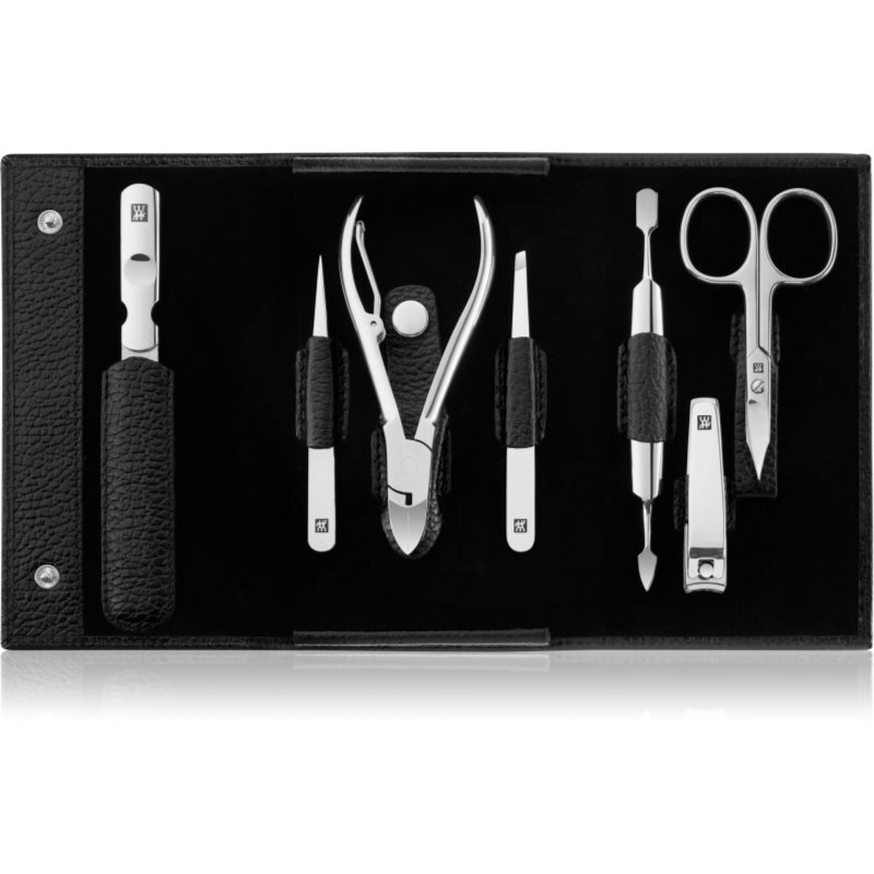 Zwilling Beauty Classic Inox manikúra, černá kůže, 7 ks 97682-004