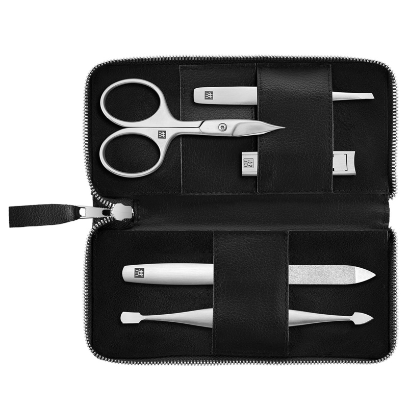 Zwilling Beauty Premium manikúra AppleSkin, 5 ks (nůžky, štípátko), černá 97016-004-0