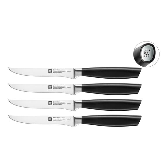 Zwilling Steakové nože All * Star, 12 cm, 4 ks, stříbrné logo 1022591