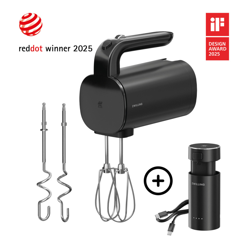 Zwilling Bezdrátový ruční šlehač Enifinigy XTEND, startovací set, černá 1030455