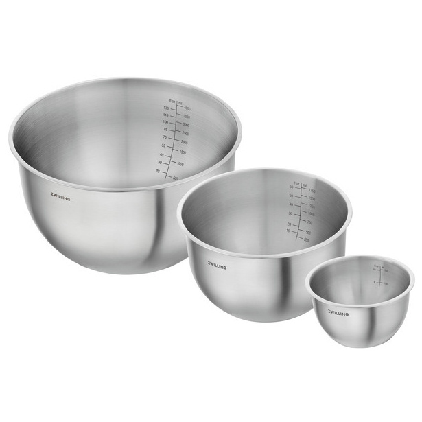 Zwilling Sada vakuovacích nerezových mís Fresh & Save, Ø 12 / 18 / 24 cm, 3 ks 1032841