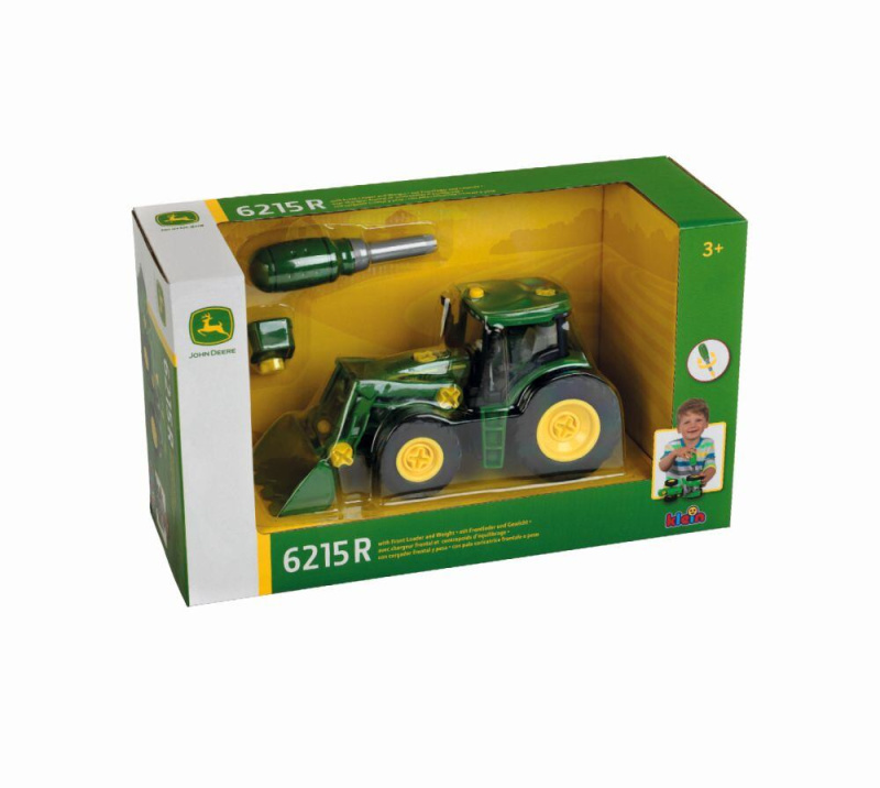 John Deere traktor s čelním nakladačem CONSTRUCTION Line 1:24 stavebnice