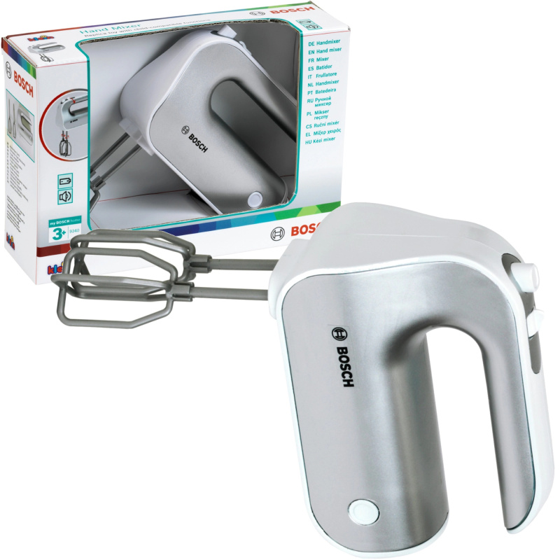 Dětský ruční mixér BOSCH se zvukem – stříbrný