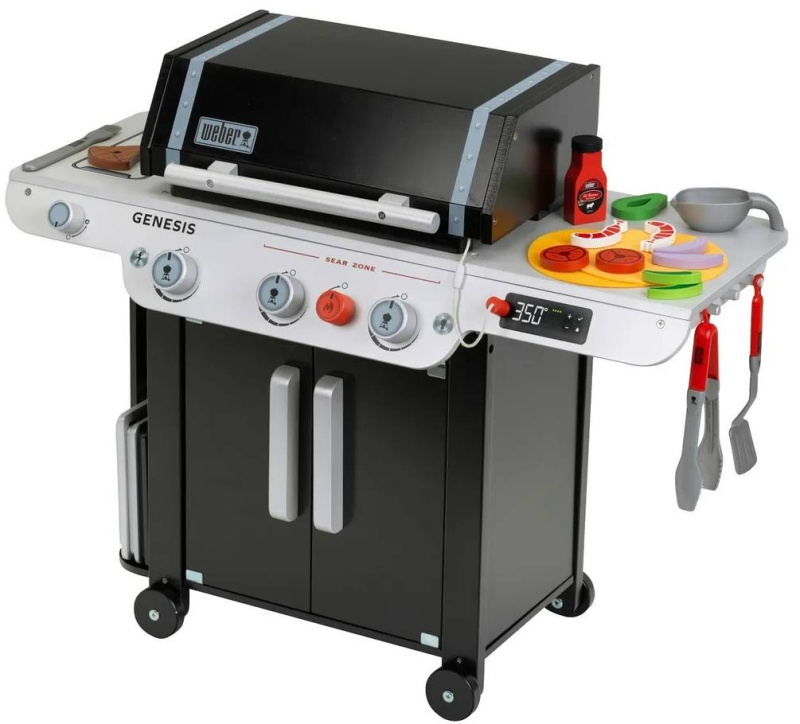 Dětský gril Klein Weber Genesis / 25 ks / MDF/plast / šedá/černá/červená Varianta: ivi1