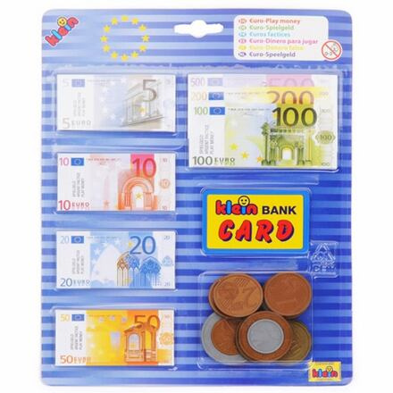 Klein Euro bankovky a mince