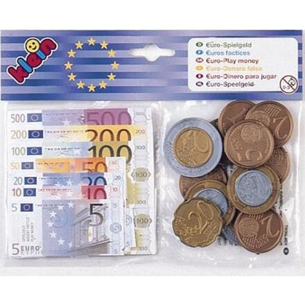 Klein Euro bankovky a mince