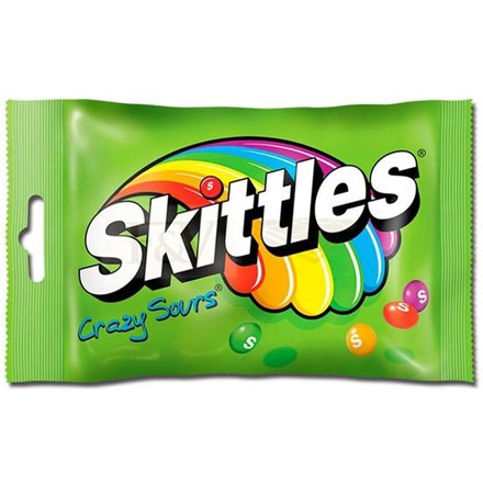 Skittles Crazy Sours ovocné žvýkací bonbóny