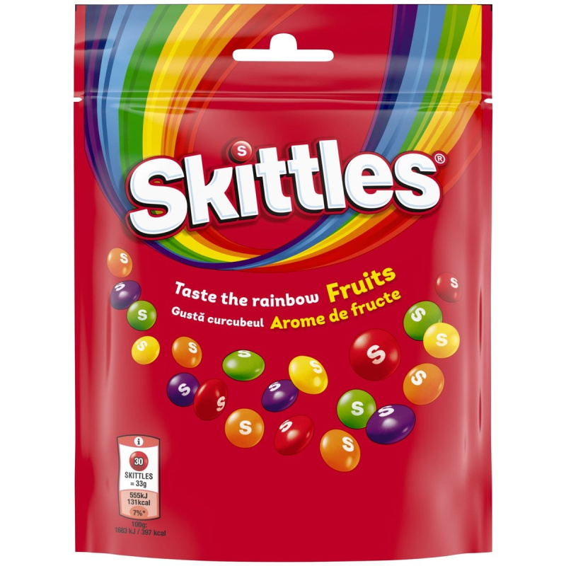 Skittles Fruits Ovocné žvýkací bonbony