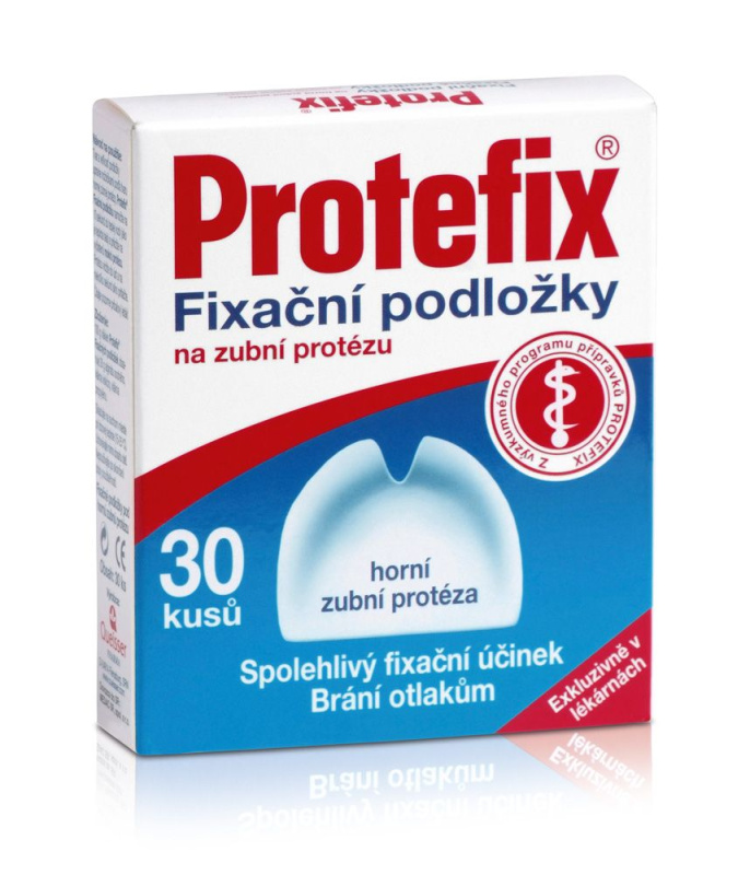 Protefix Fixační podložky - horní zubní protéza 30ks
