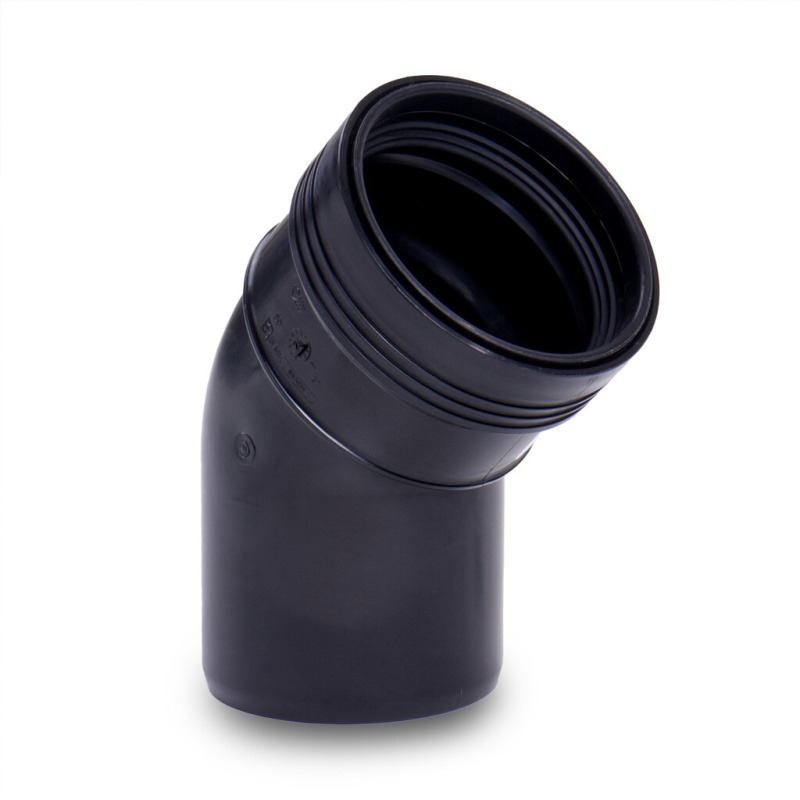 Černé koleno 75mm 45°