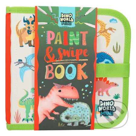 Knižka na kreslenie Dino World (6 fixiek - textilné omaľovánky v knižke značky Dino World.)