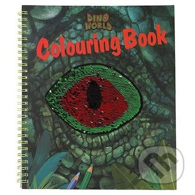 Colouring Book - Dino World (Omaľovánky Dino World Flitter Eye) - kniha z kategorie Omalovánky