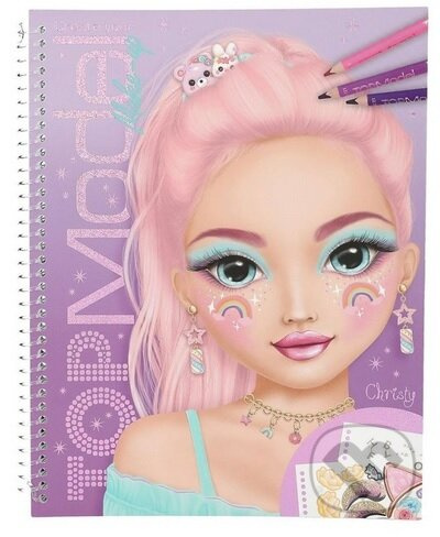 Kreatívny zošit na vytváranie make-upu Top Model - Christy - kniha z kategorie Samolepky