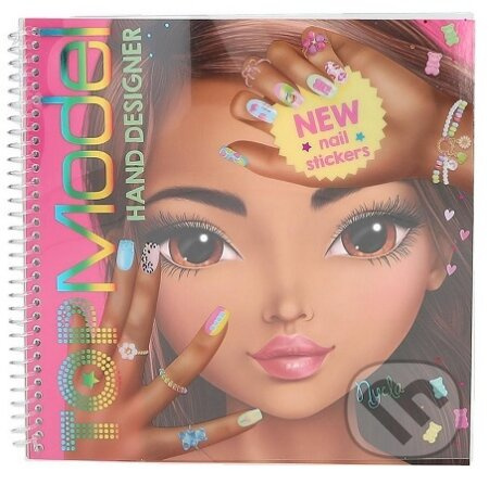 Top Model Hand Designer - kreatívna pracovná kniha pre dizajn nechtov - kniha z kategorie Omalovánky, vystřihovánky, papír