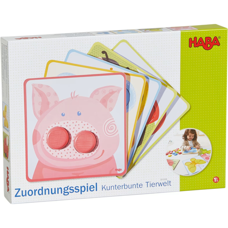 Haba Colourful Animal World aktivity vkládačka 2 y+ 1 ks
