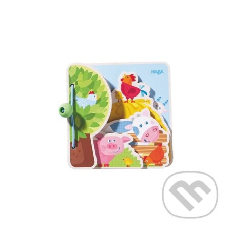 Drevená knižka farma - hra z kategorie Vzdělávací hry