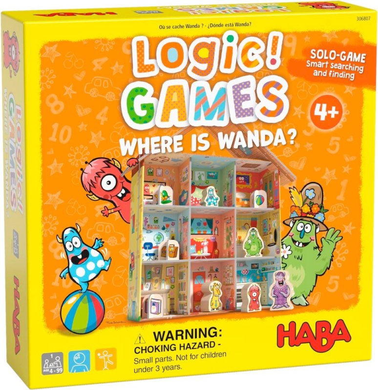 Logická hra pre deti Kde je Wanda (Haba Logic! GAMES  od 4 rokov) - hra z kategorie Domino, hlavolamy