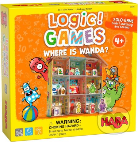 Logická hra pre deti Kde je Wanda (Haba Logic! GAMES  od 4 rokov) - hra z kategorie Domino, hlavolamy