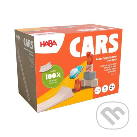 Kaskadérske auto s odrazovou rampou (Haba Cars)
