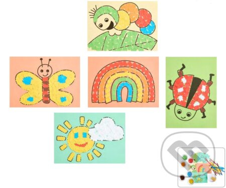 Prvé lepenie Jarné obrázky (Haba Craft Kit Kreatívna sada)