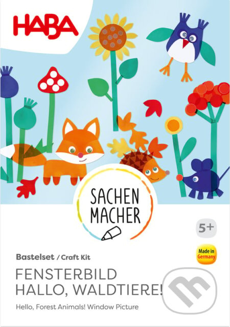 Kreatívna sada Okenný obrázok Ahoj, lesné zvieratká!