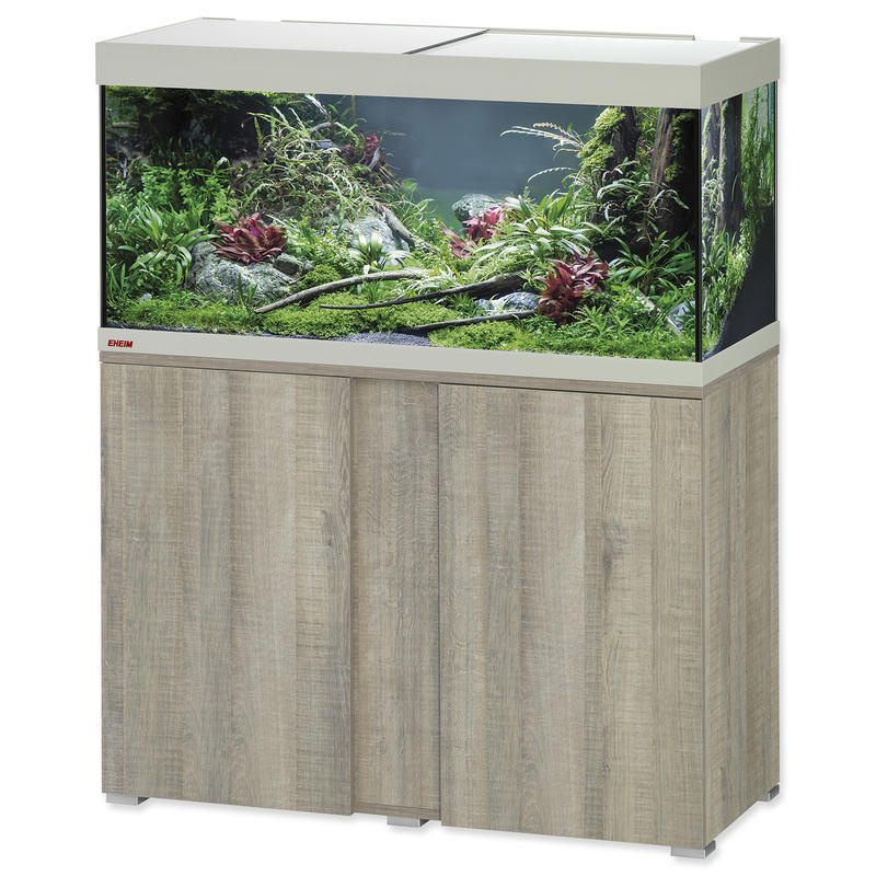 Akvárium set se stolkem EHEIM Vivaline LED dub šedé !! POUZE OSOBNÍ ODBĚR !! 180l