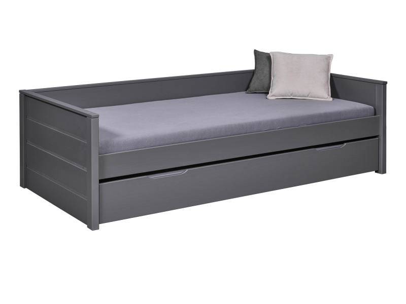 Inter Link Výsuvná dětská postel »Dream the Future« (šedá)