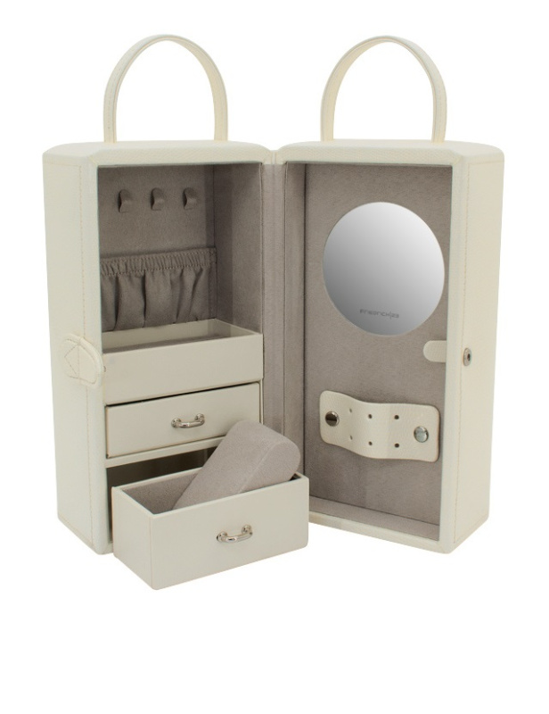 Friedrich Lederwaren Luxusní bílá šperkovnice Milano 20141-9