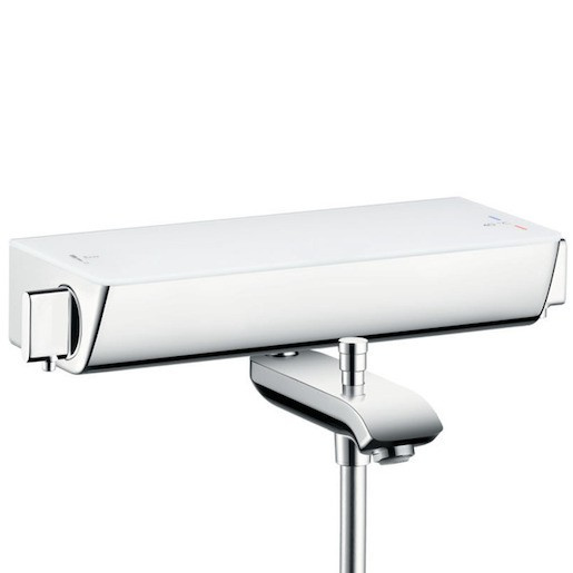Hansgrohe Ecostat Select vanová baterie s poličkou 150 mm bílá/chrom 13 141 400