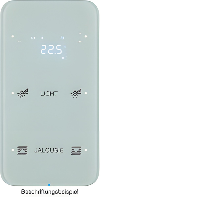HAG 75642160 Dotykový sensor 2-násobný s termostatem, Berker R.1, sklo, bílá