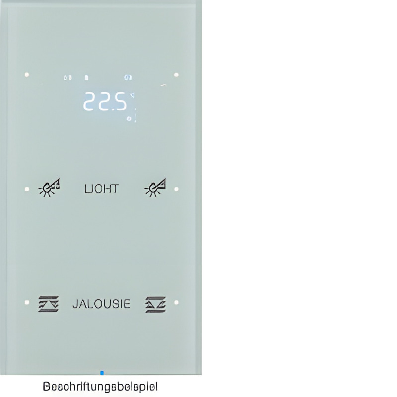 HAG 75642150 Dotykový sensor 2-násobný s termostatem, Berker R.3, sklo, bílá