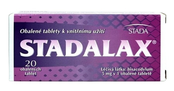 STADALAX 5 mg 20 obalených tablet