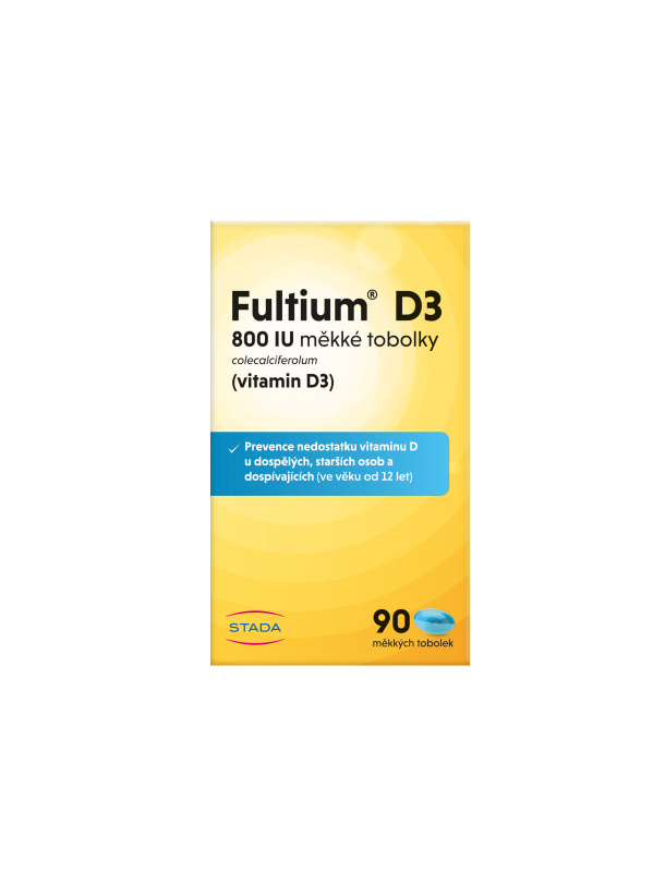 FULTIUM D3 800IU 90 měkkých tobolek