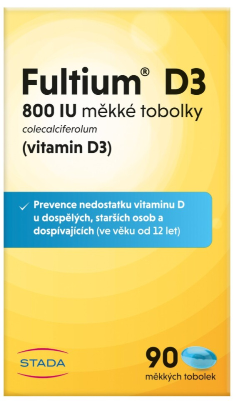 FULTIUM D3 800IU 90 měkkých tobolek