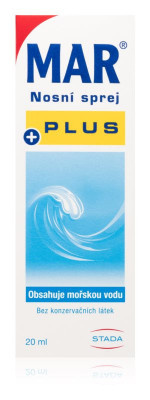 MAR Plus 3 % Nasenspray mořská voda s dexpanthem 20 ml
