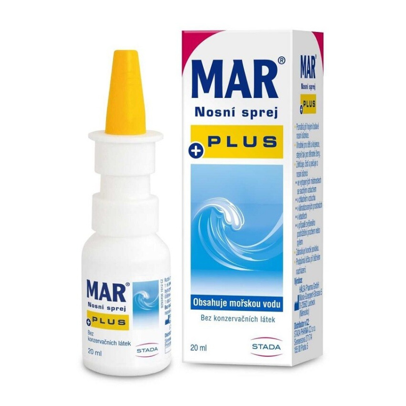 MAR Plus 3 % Nasenspray mořská voda s dexpanthem 20 ml