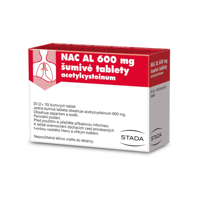 NAC AL 600 mg šumivé tablety 20 kusů