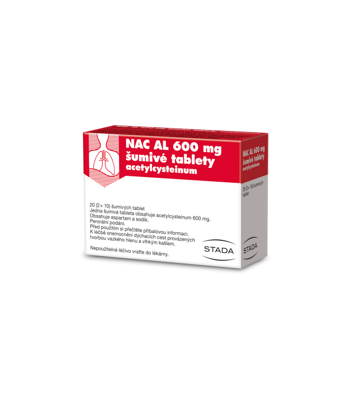 NAC AL 600 mg šumivé tablety 20 kusů
