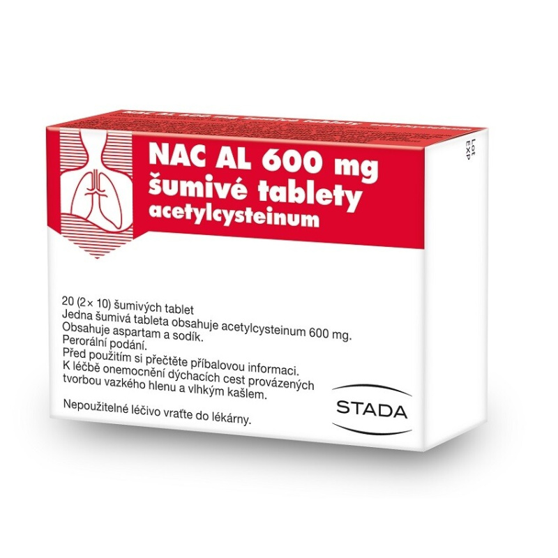NAC AL 600 mg šumivé tablety 20 kusů