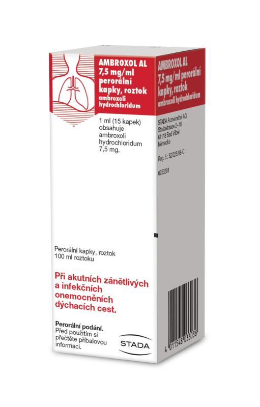 AMBROXOL AL Kapky 750 mg 100 ml