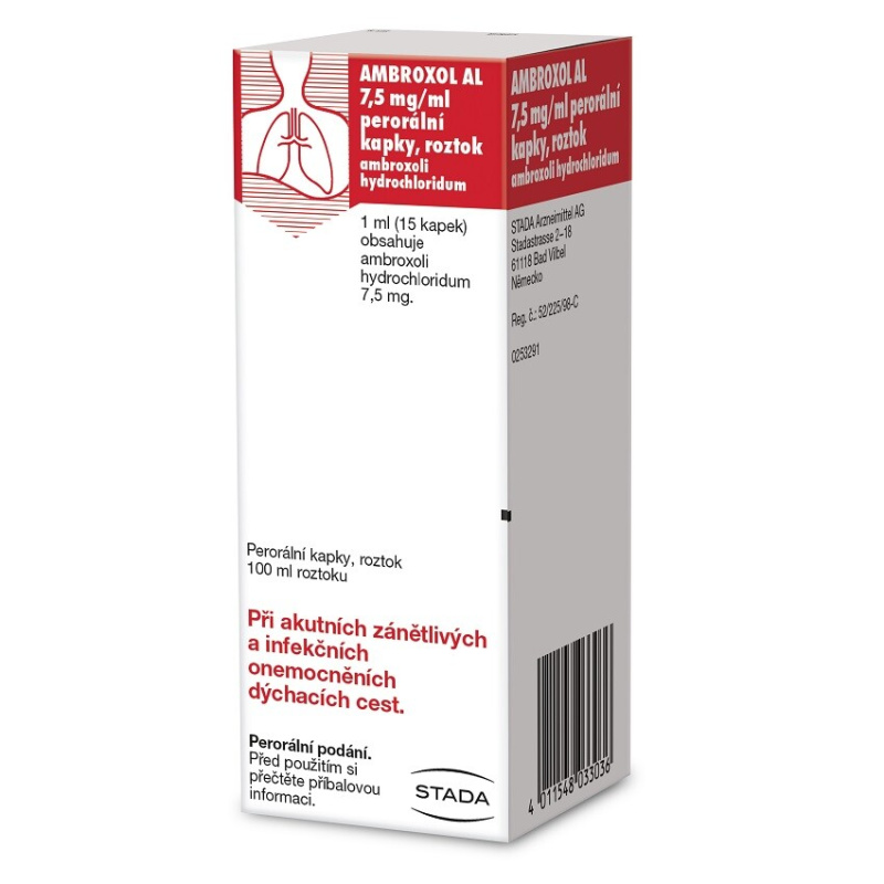 AMBROXOL AL Kapky 750 mg 100 ml
