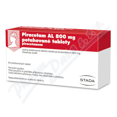PIRACETAM AL 800 mg Potahované tablety 60 kusů