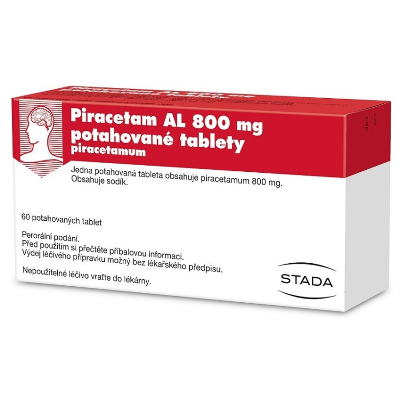 PIRACETAM AL 800 mg Potahované tablety 60 kusů