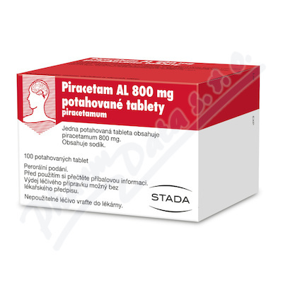 PIRACETAM AL 800 mg Potahované tablety 100 kusů