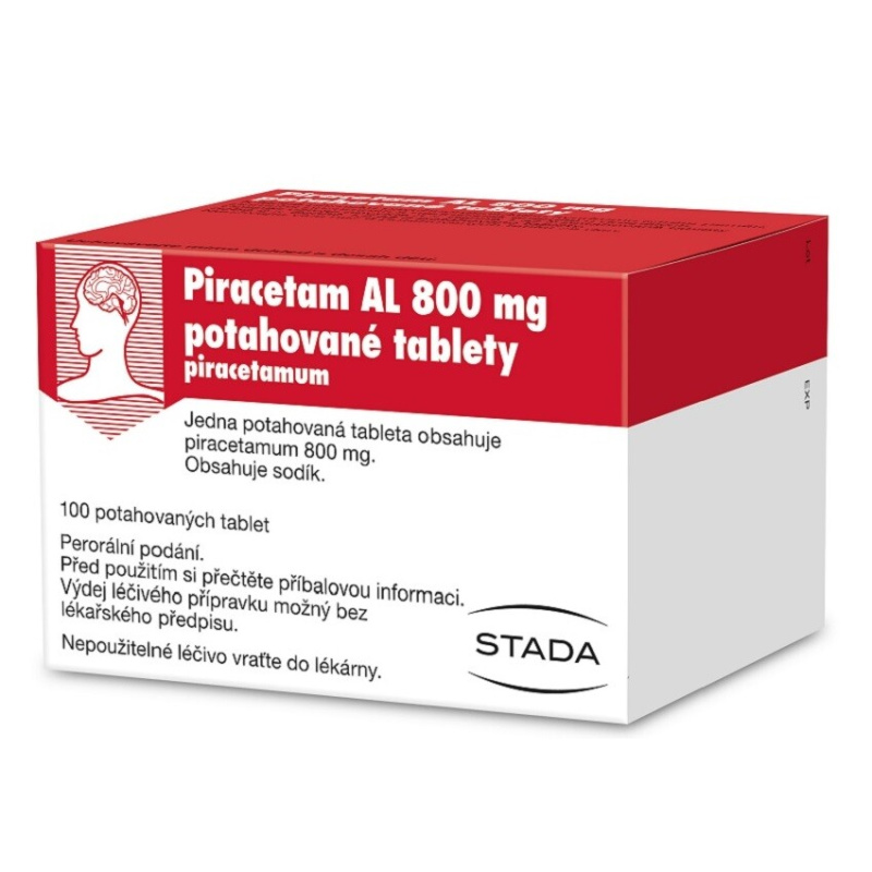 PIRACETAM AL 800 mg Potahované tablety 100 kusů