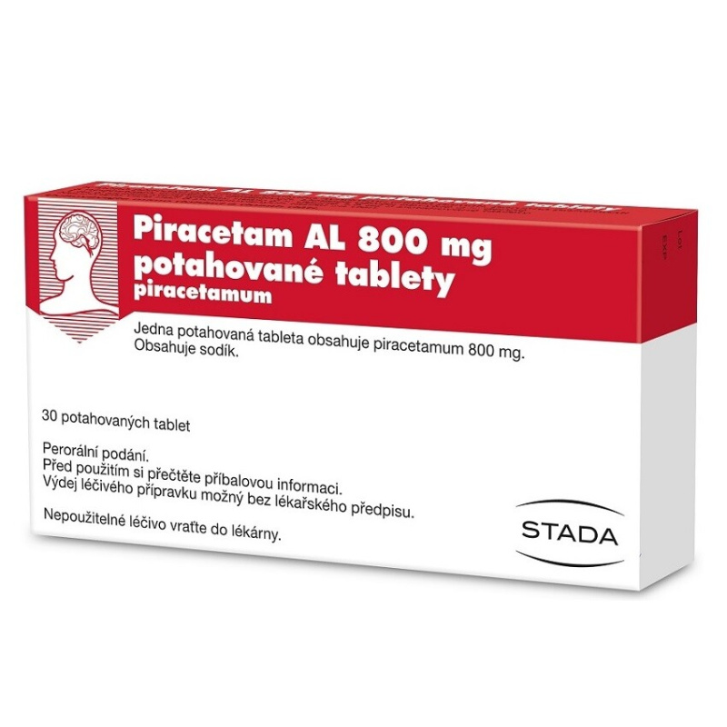PIRACETAM AL 800 mg Potahované tablety 30 kusů