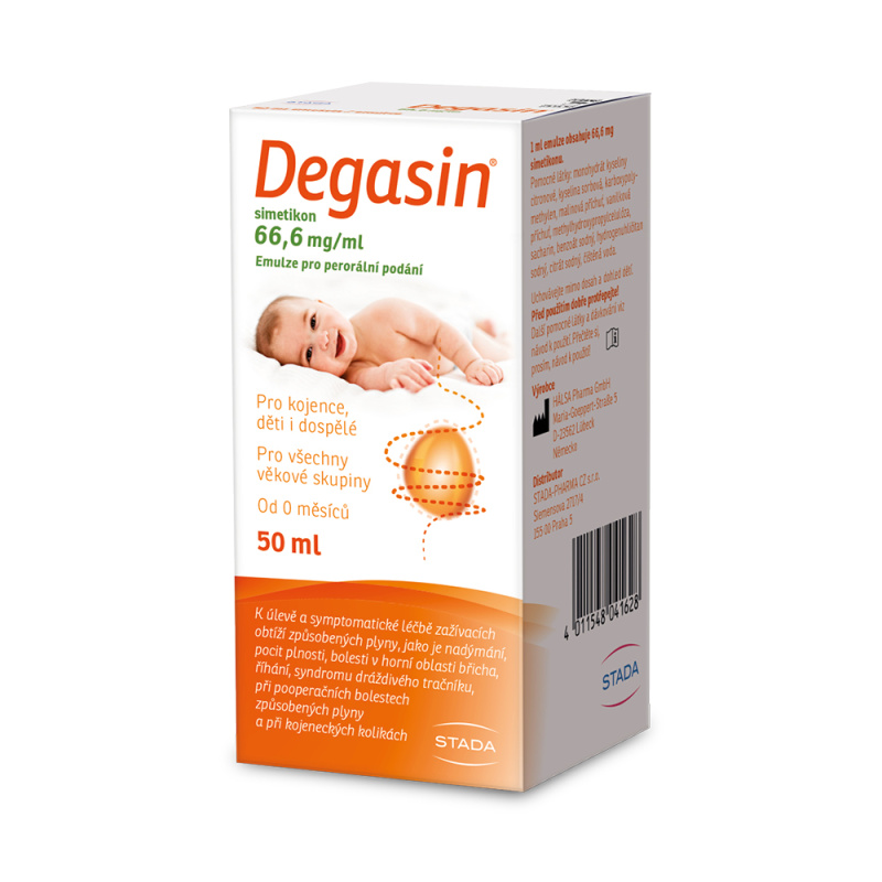 DEGASIN Simetikon 66.6 mg/ml emulze nadýmání 50 ml